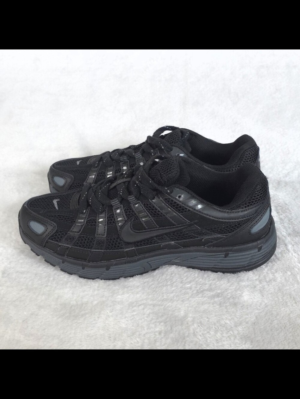 Nike P-6000 Premium Triple Black Mens Size 9.5 Sneaker FQ8732-010 Athletic Shoes